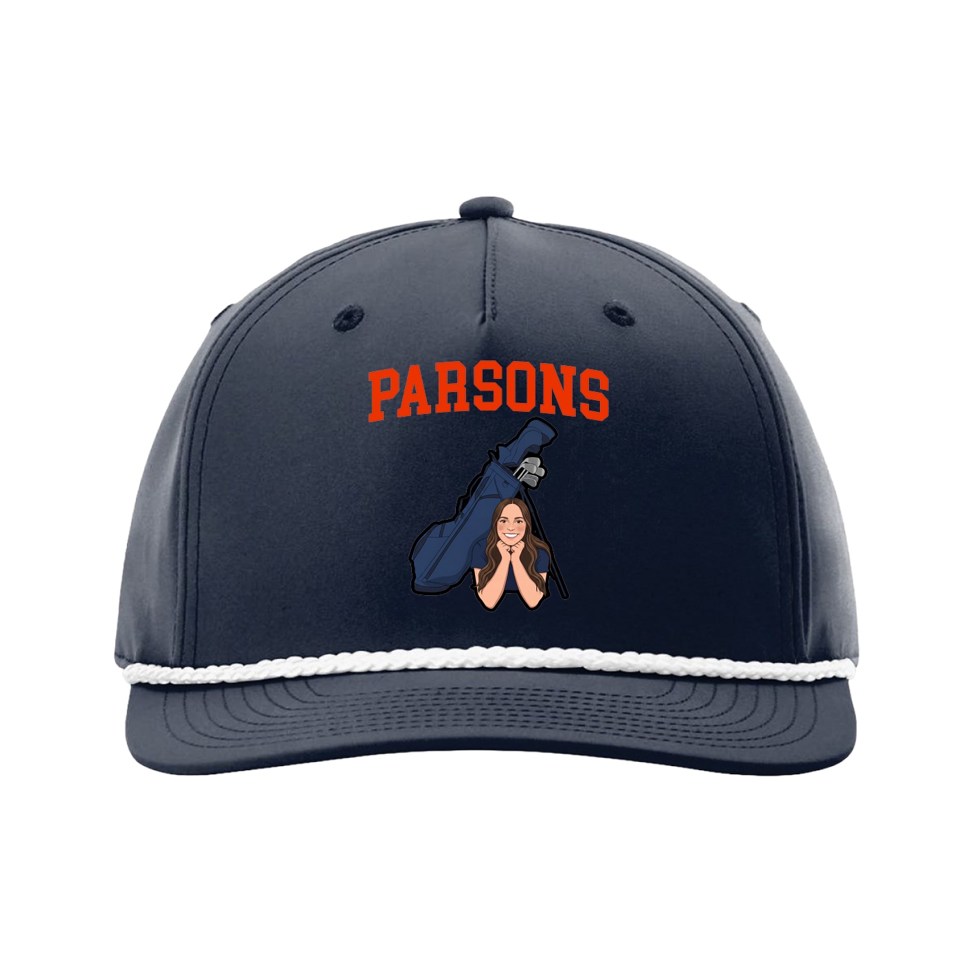 Five-Panel Classic Rope Cap — Shirsey in Navy