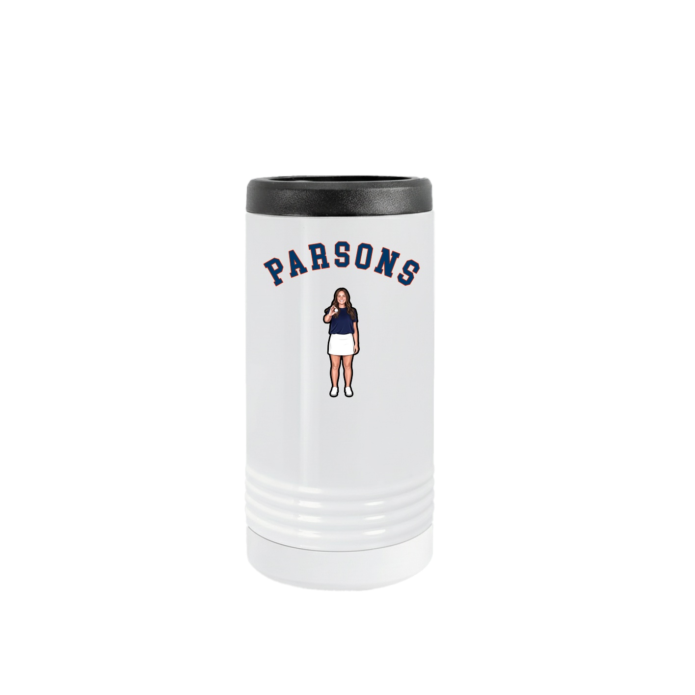Slim Beverage Holder — Shirsey Arch in White