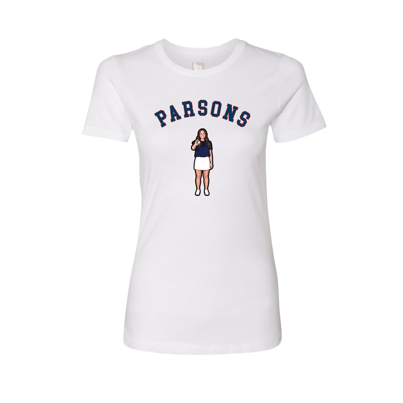 Womens Tee — Shirsey Arch in White