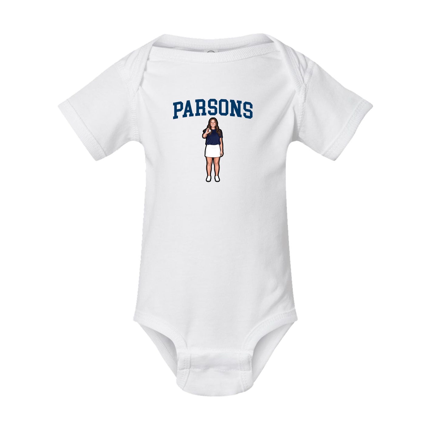 Baby Onesie — Shirsey in White