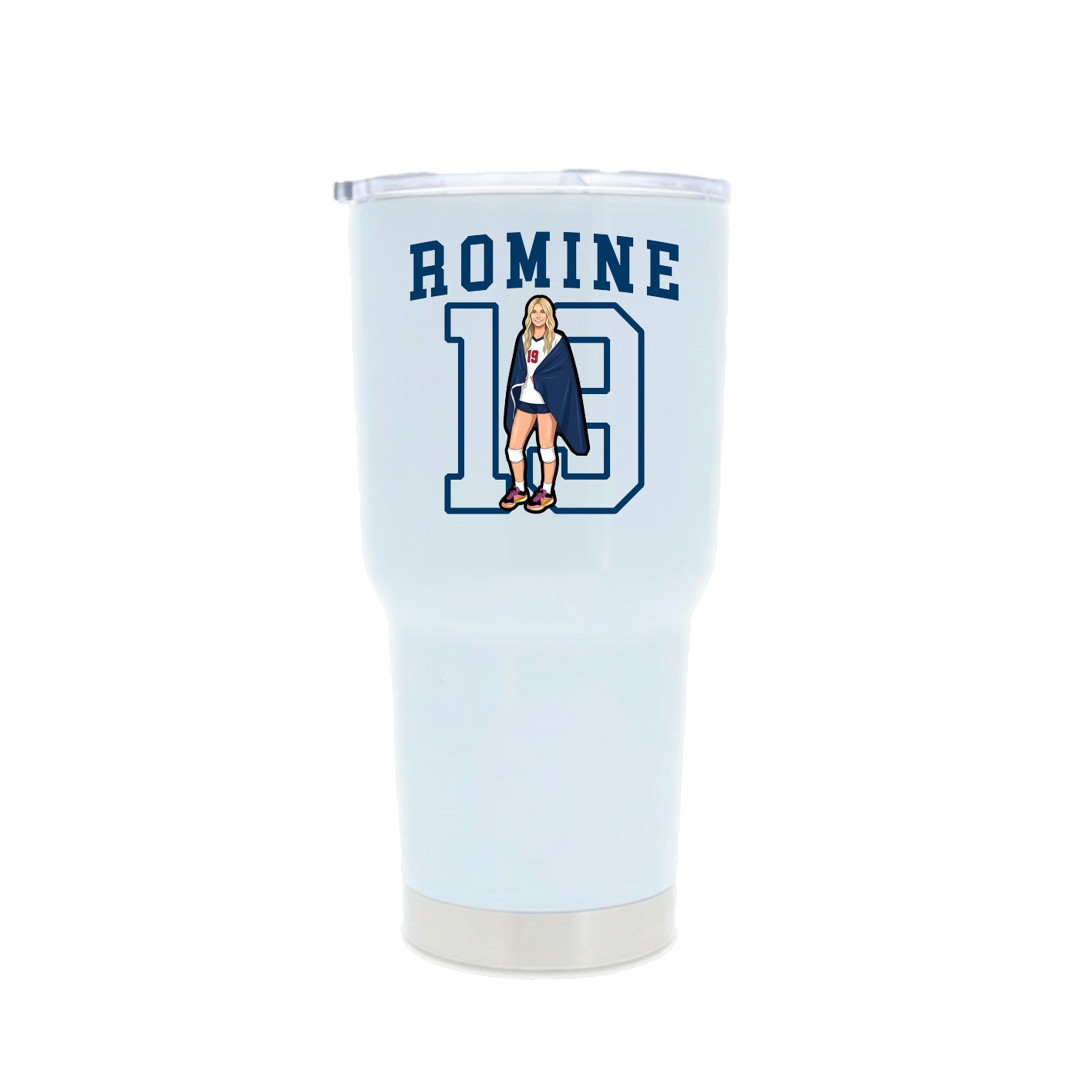 30oz Stainless Steel Tumbler — Shirsey in White