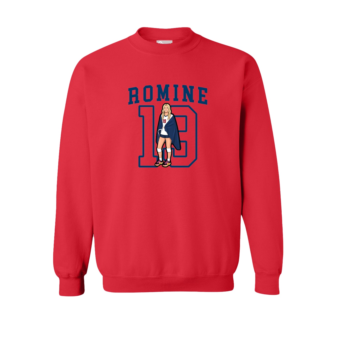 Fleece Crew — Shirsey in Red