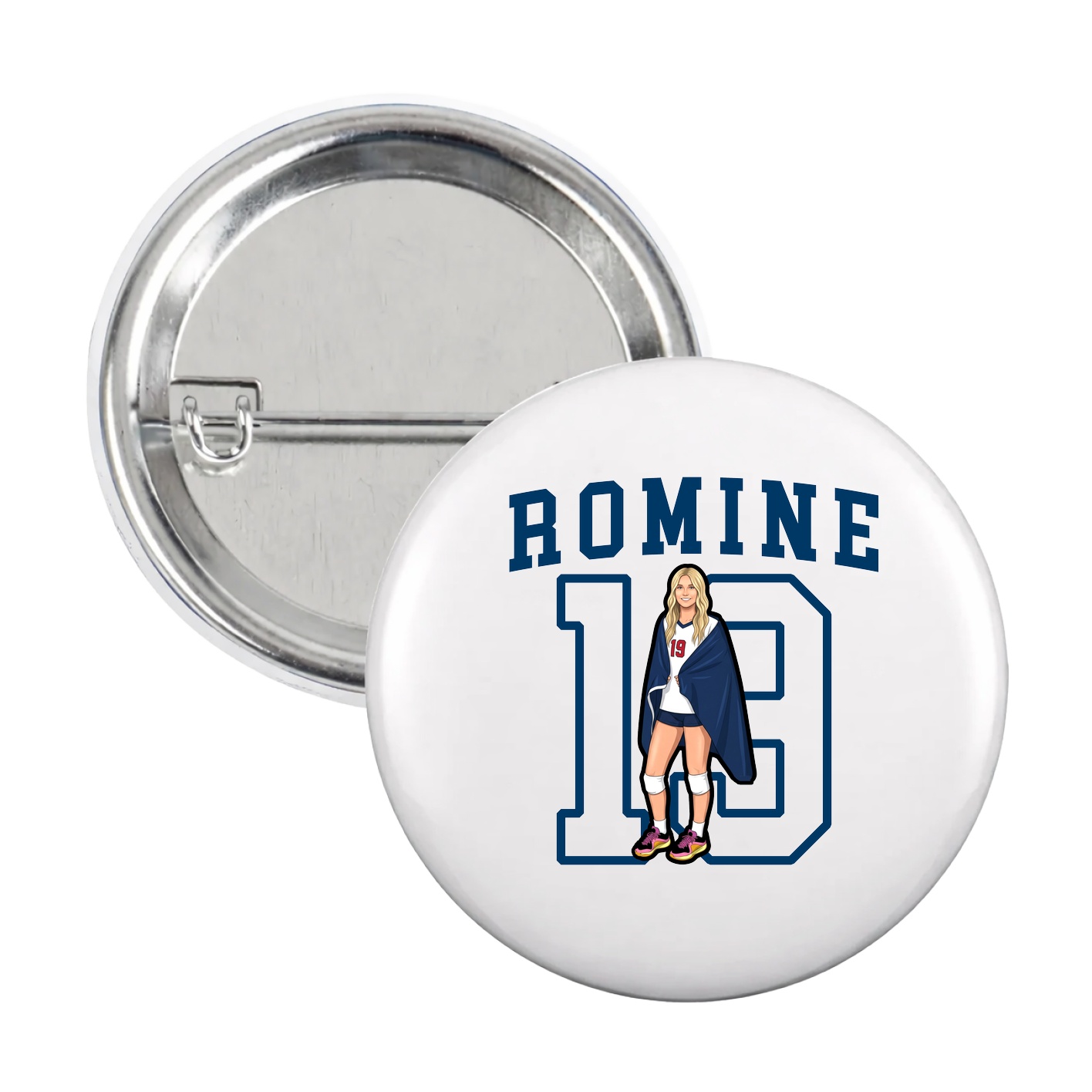Game Day Button — Shirsey in White