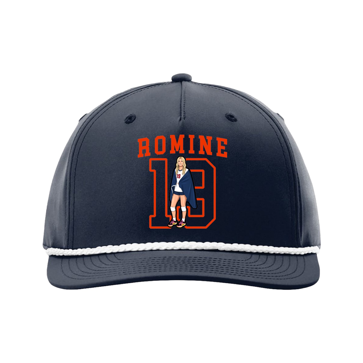 Five-Panel Classic Rope Cap — Shirsey in Navy