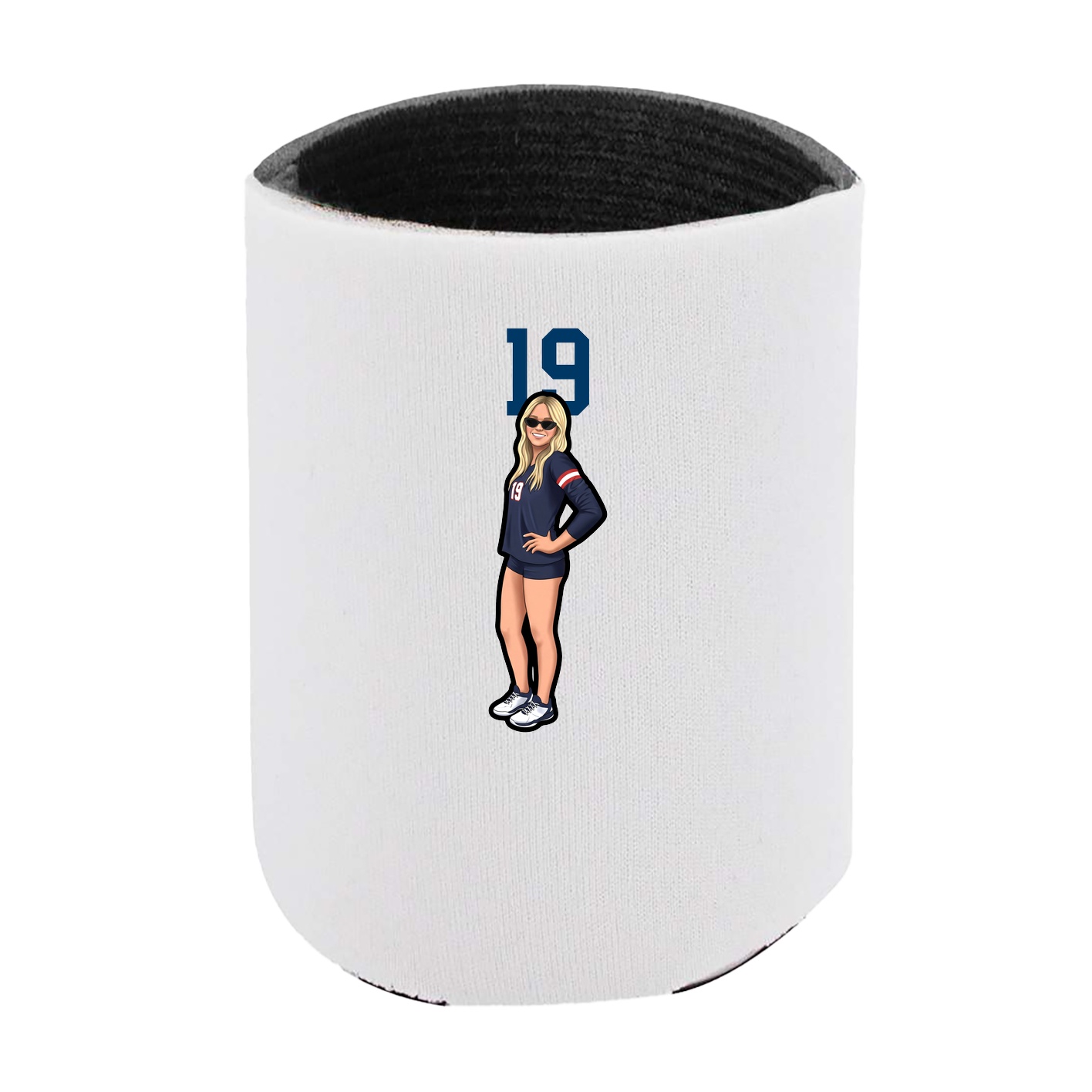 Can Holder — Number Top in White