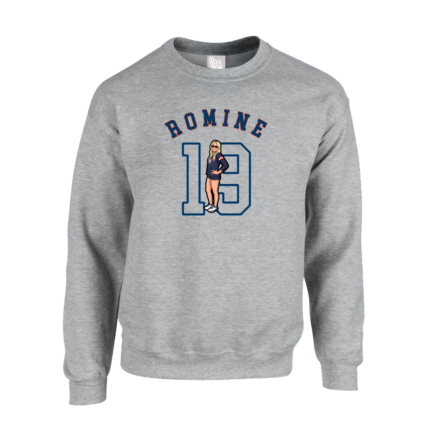 Fleece Crew — Shirsey Arch in Grey
