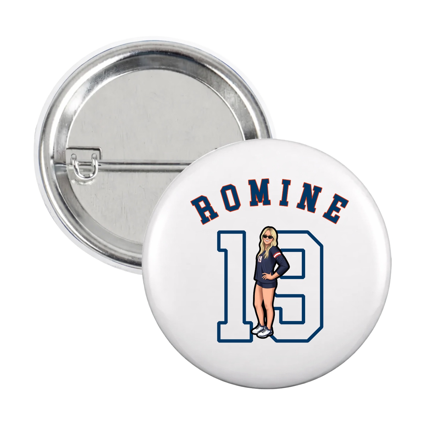 Game Day Button — Shirsey Arch in White