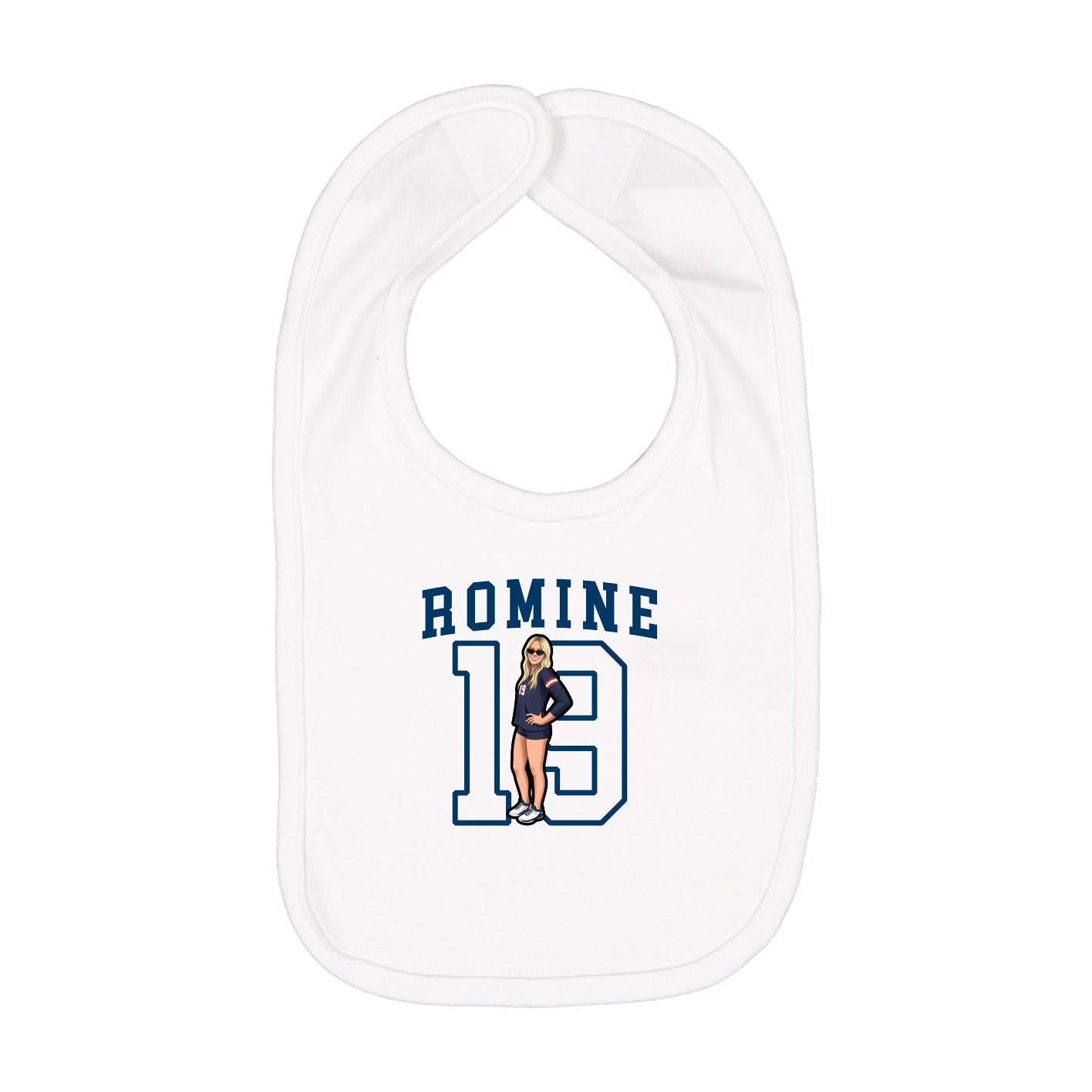 Infant Bib — Shirsey in White