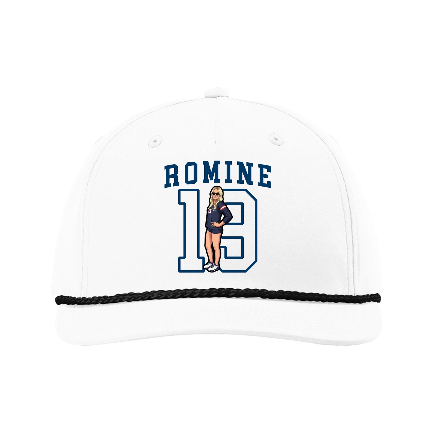 Five-Panel Classic Rope Cap — Shirsey in White