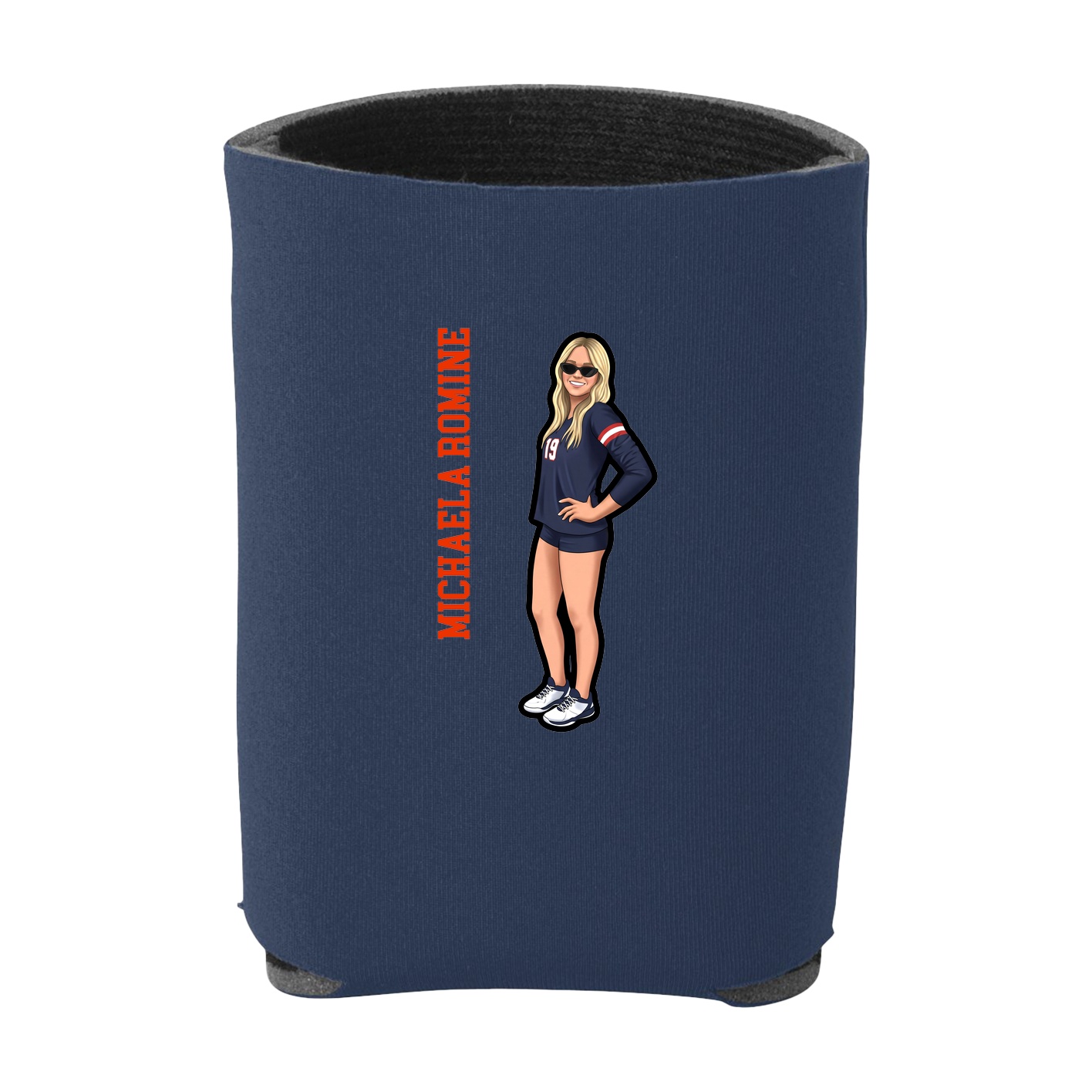 Can Holder — Name Vertical in Navy