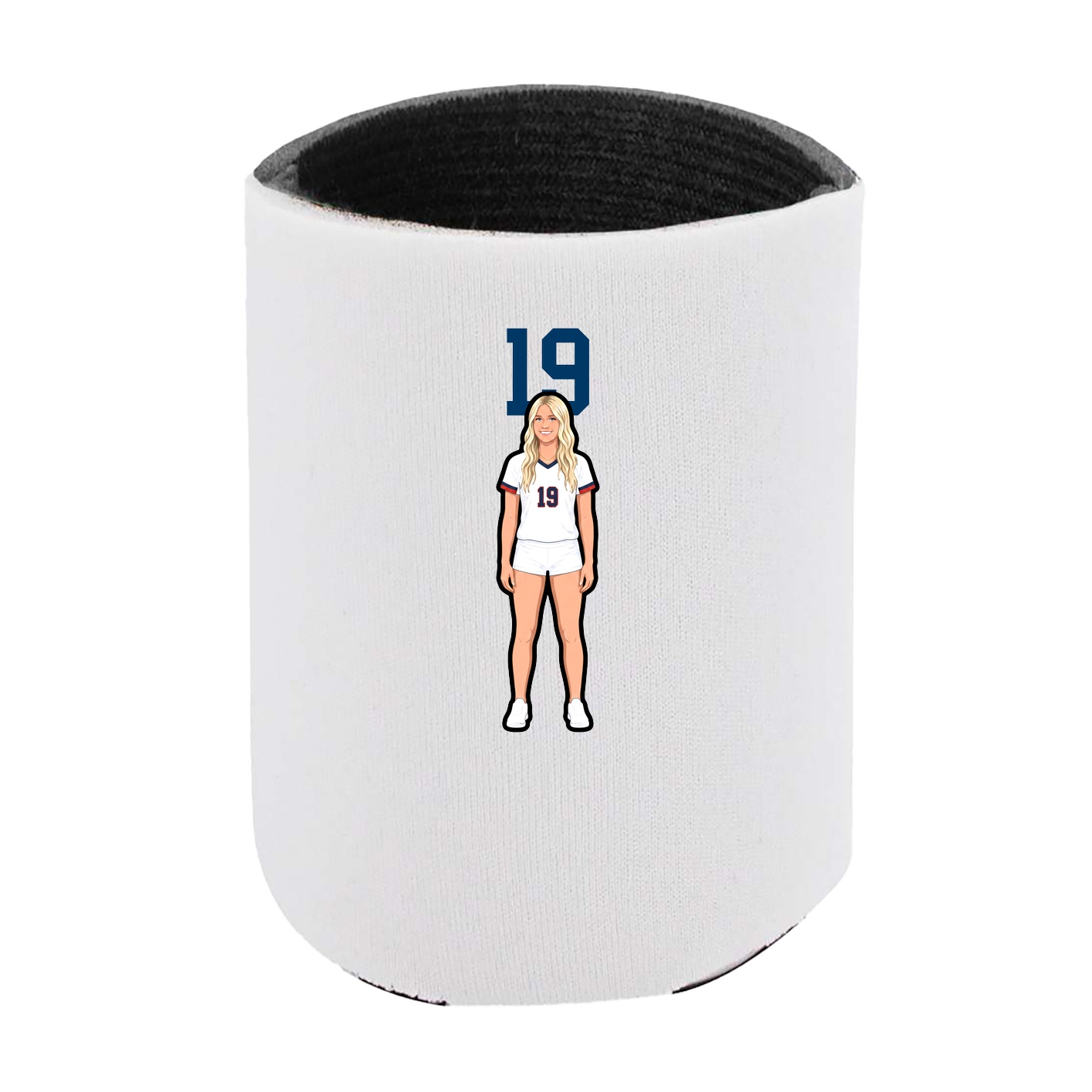 Can Holder — Number Top in White