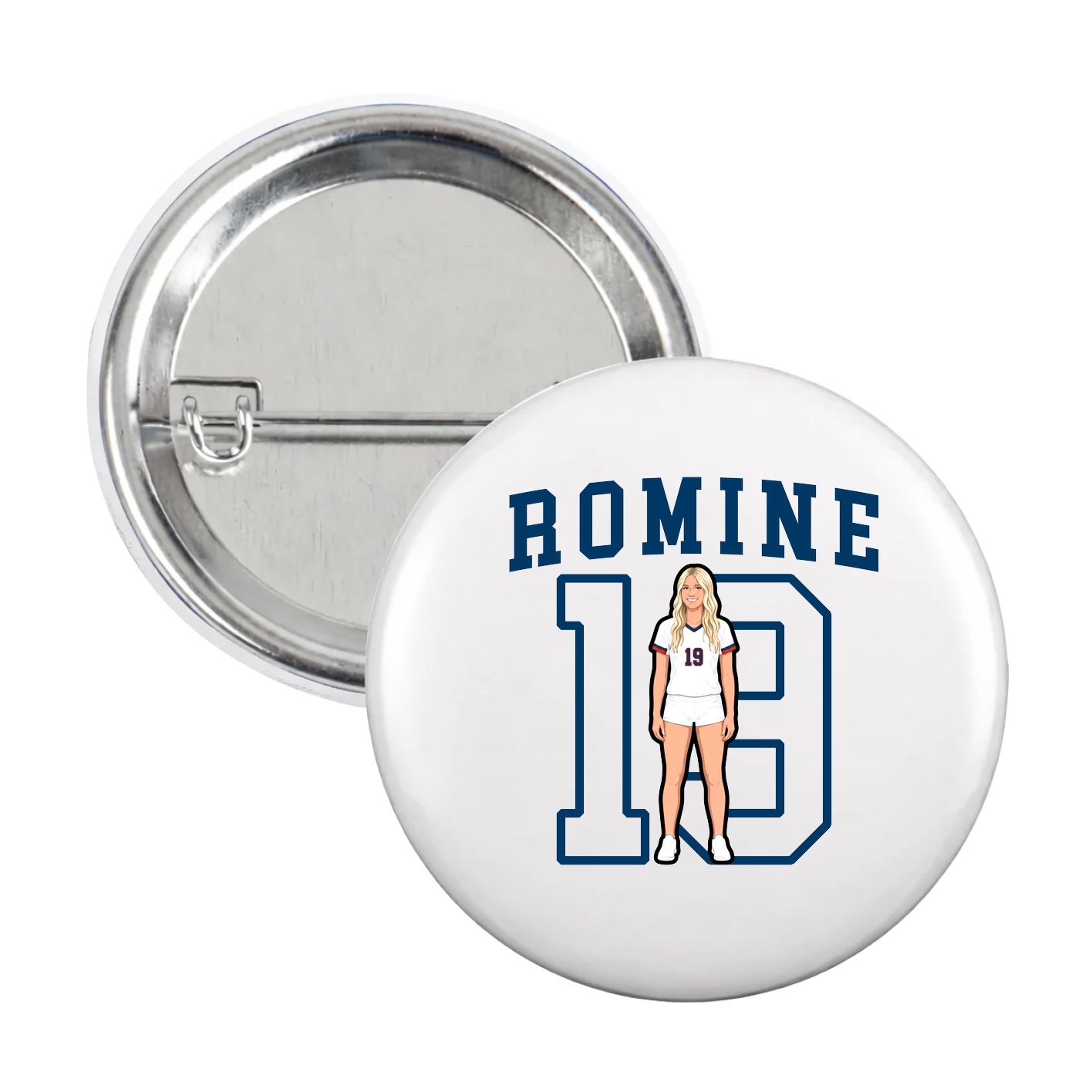 Game Day Button — Shirsey in White