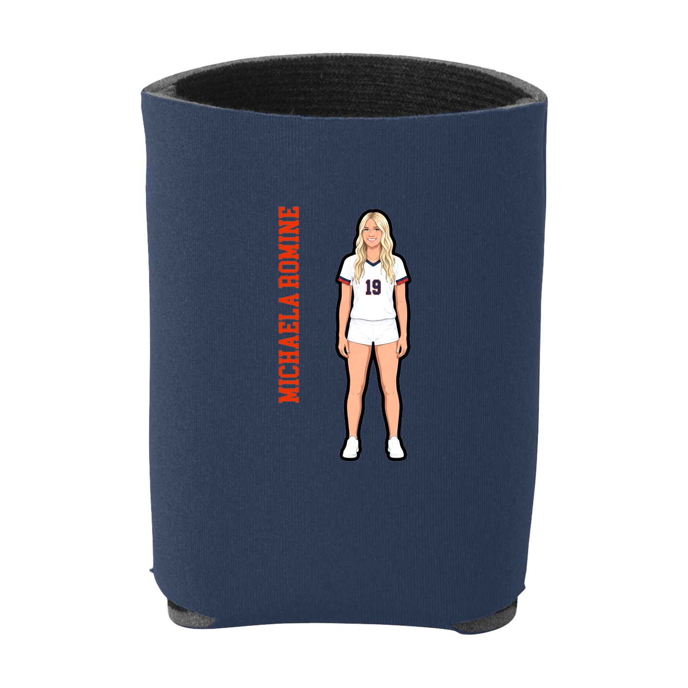 Can Holder — Name Vertical in Navy
