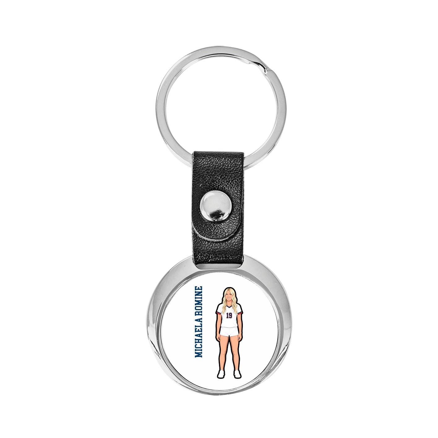 Key Chain — Name Vertical in Classic