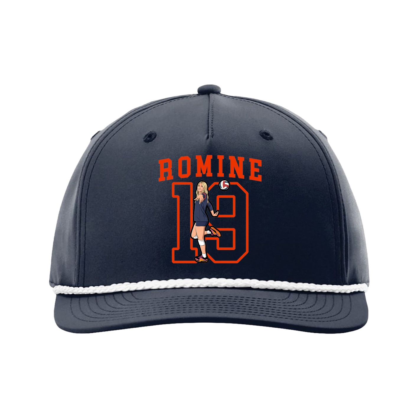 Five-Panel Classic Rope Cap — Shirsey in Navy