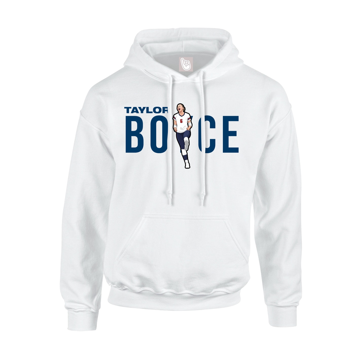 Hoodie — Player Name in White