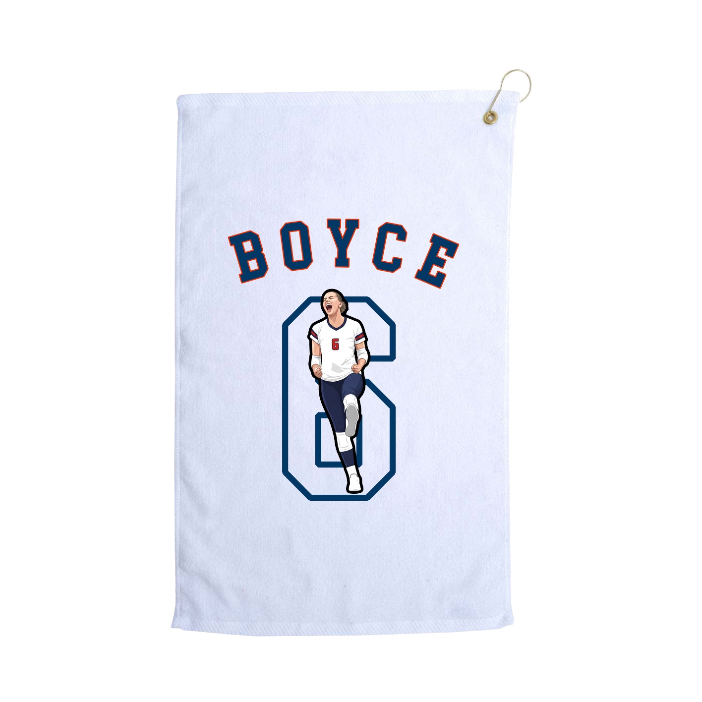 Golf Towel — Shirsey Arch in White