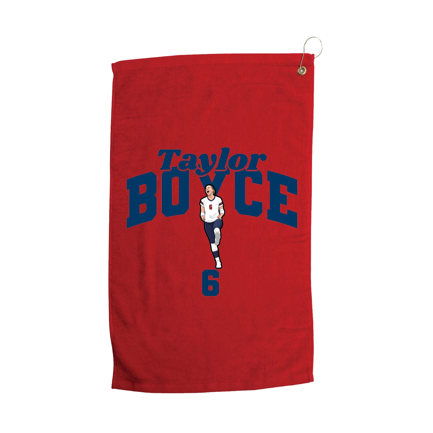 Golf Towel — Signature Arch in Red