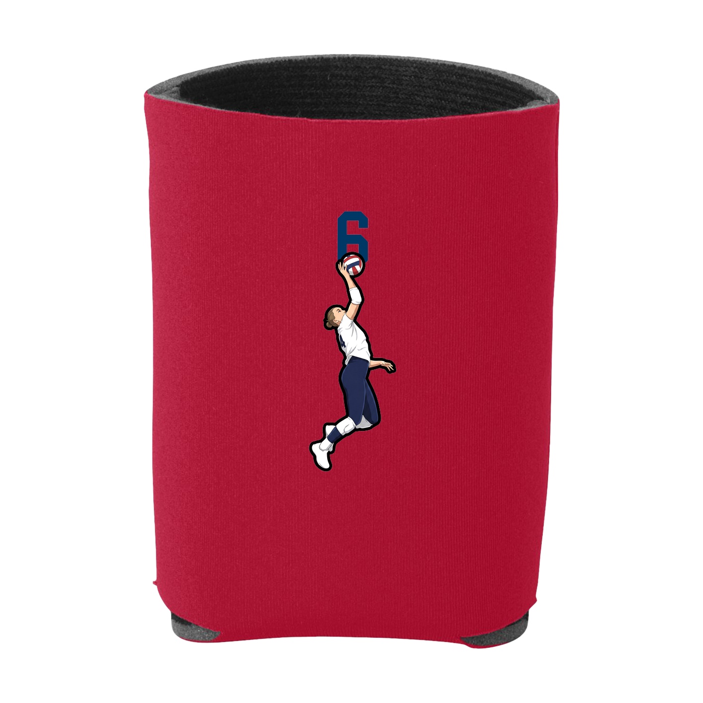 Can Holder — Number Top in Red