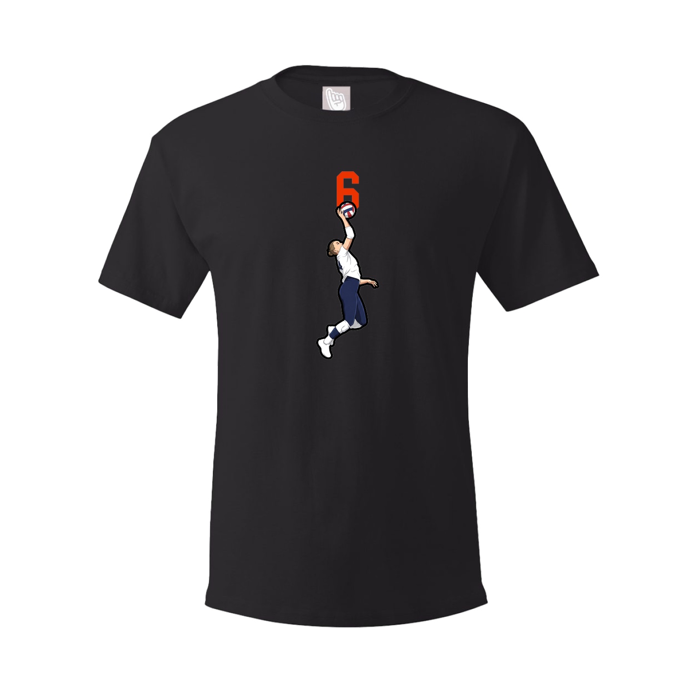 Youth Tee — Number Top in Black