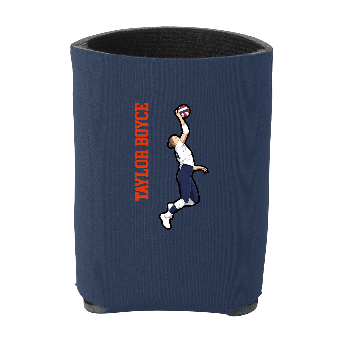 Can Holder — Name Vertical in Navy