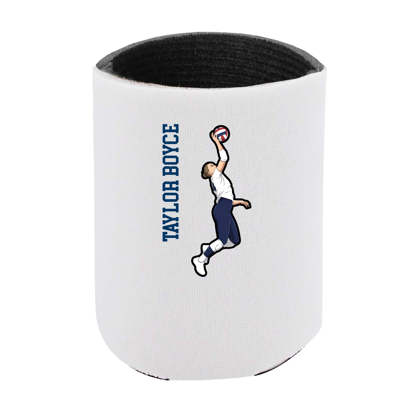 Can Holder — Name Vertical in White