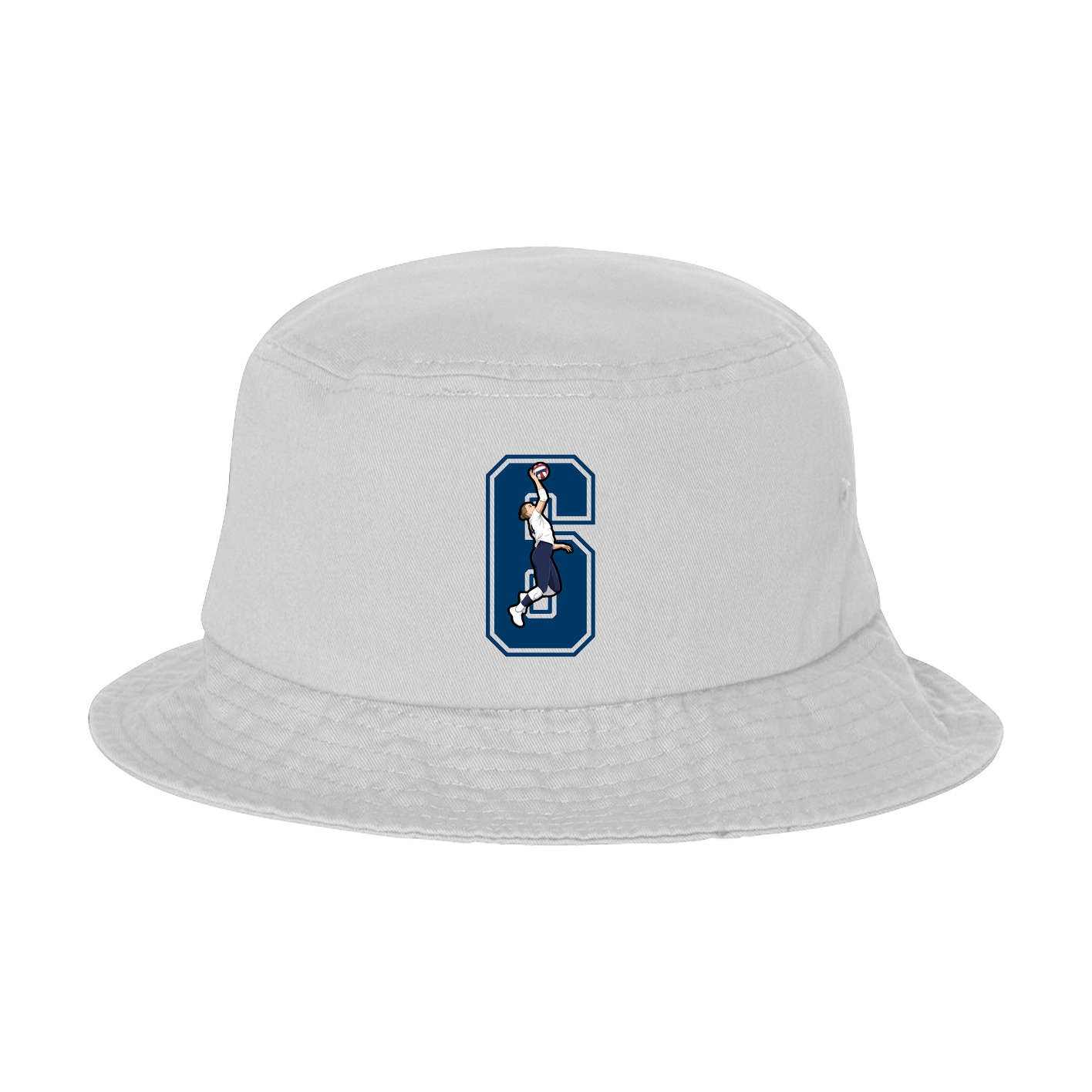 Bucket Cap — Number in White