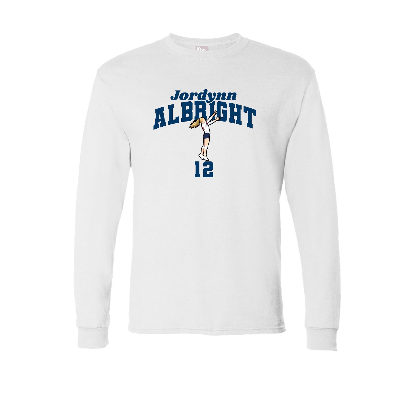 Long Sleeve Tee — Signature Arch in White