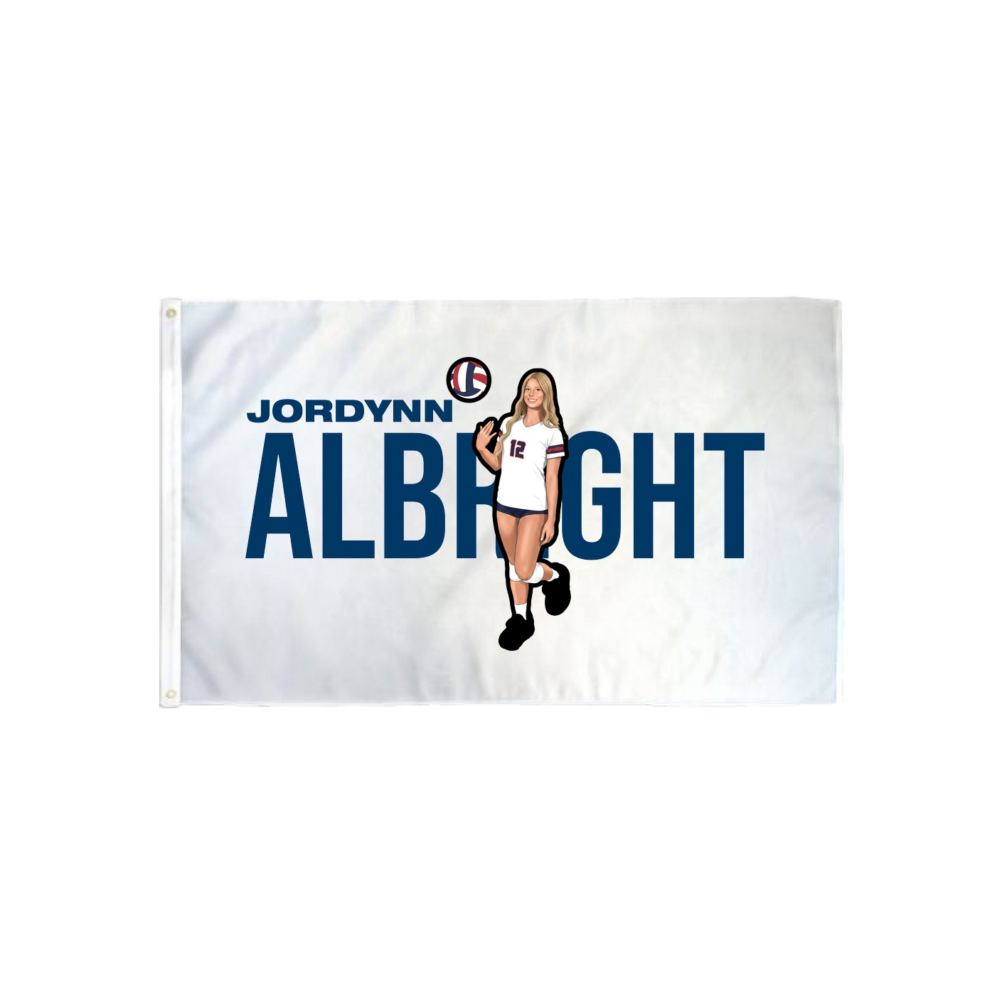 3x5 Flag — Player Name in Classic
