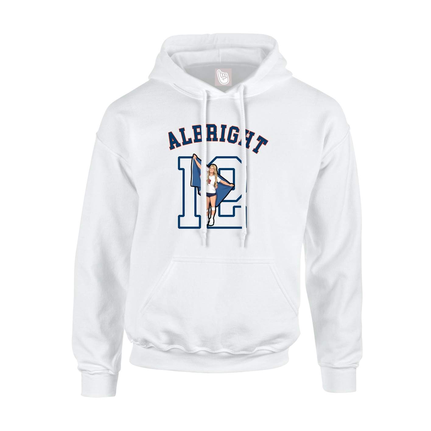 Youth Hoodie — Shirsey Arch in White