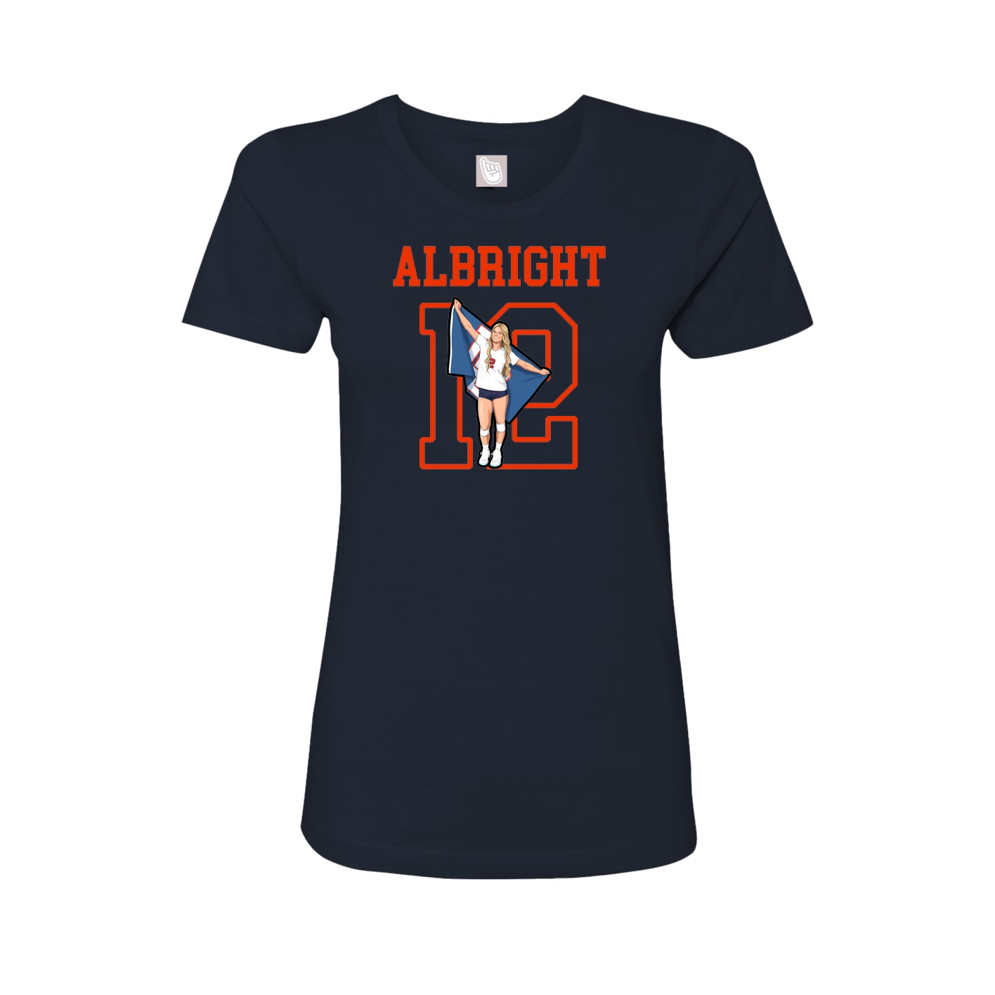 Fitted Women's Tee — Shirsey in Navy