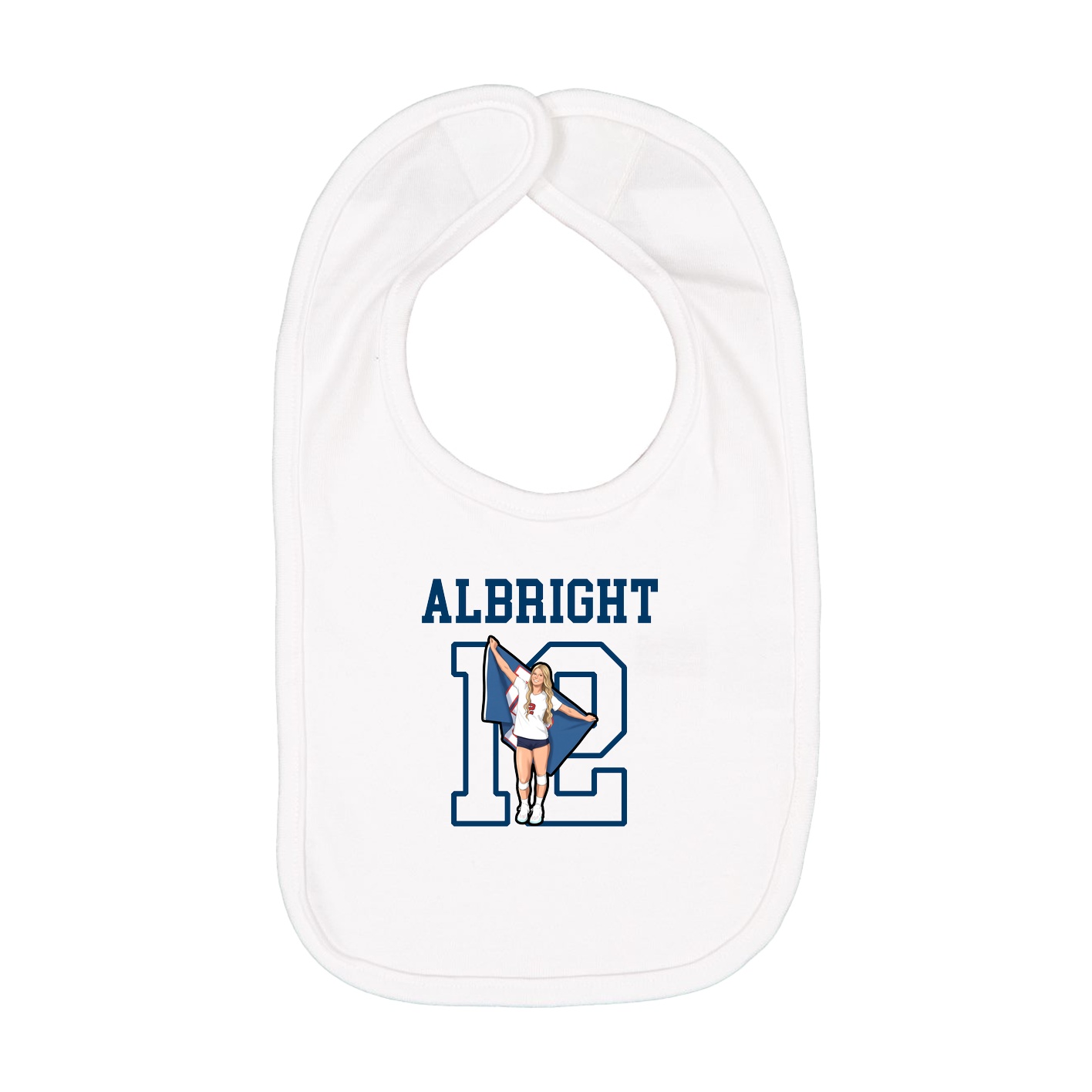 Infant Bib — Shirsey in White