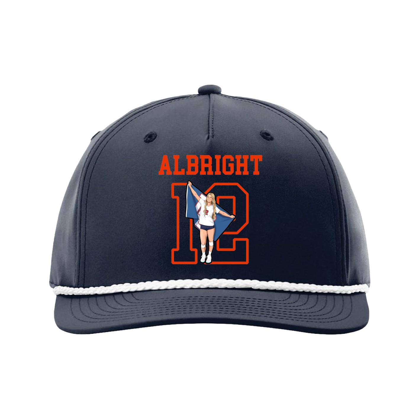 Five-Panel Classic Rope Cap — Shirsey in Navy
