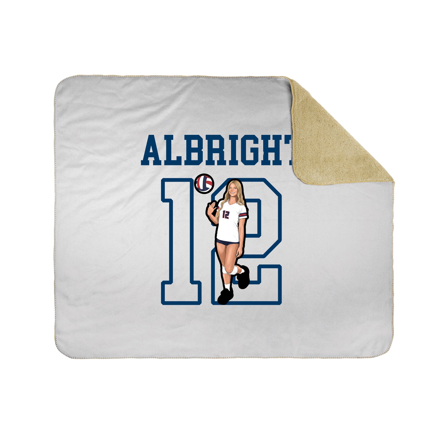 Throw Blanket — Shirsey in White
