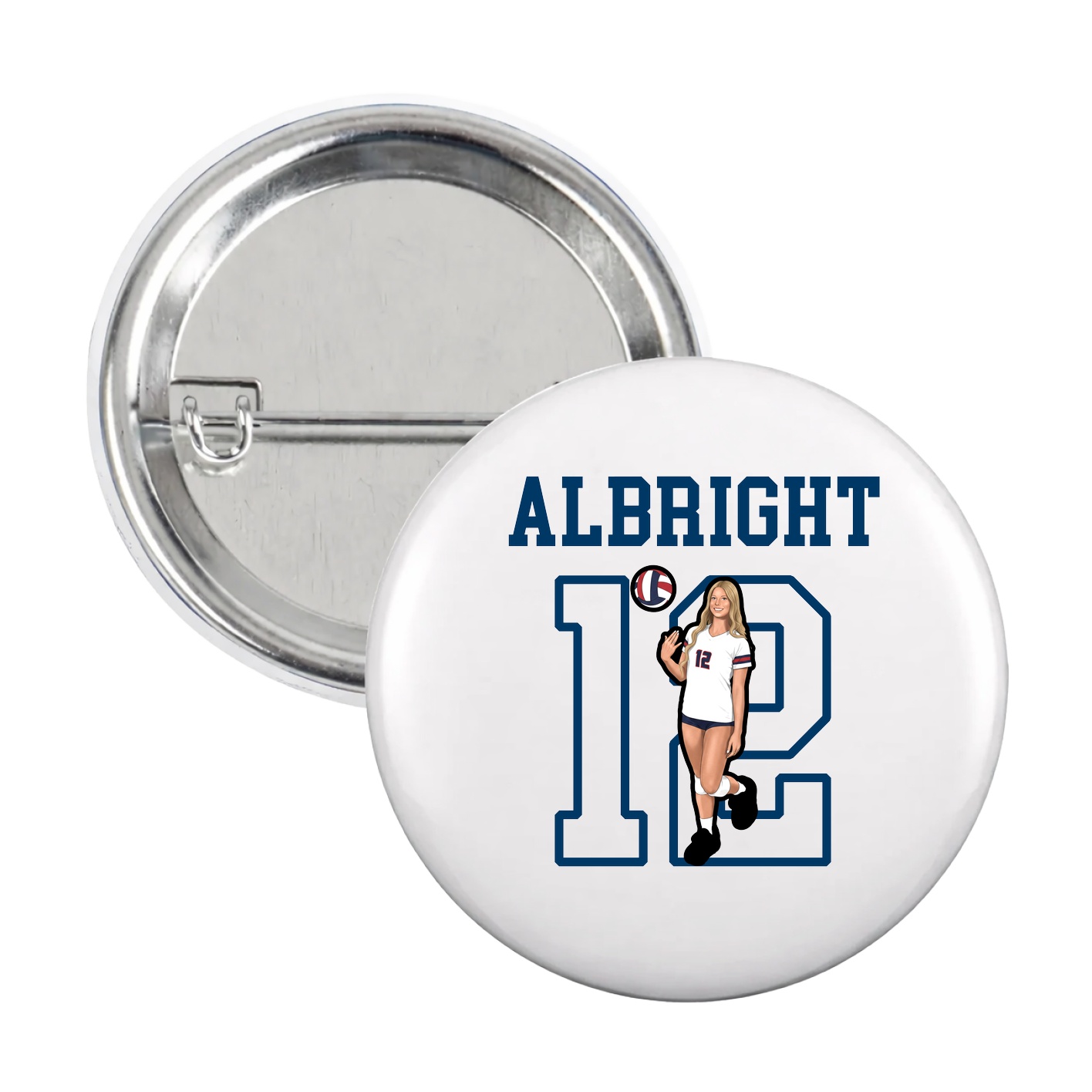 Game Day Button — Shirsey in White