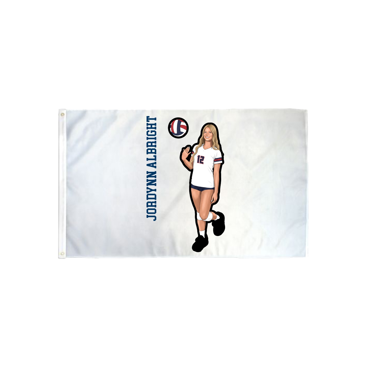 3x5 Flag — Name Vertical in Classic