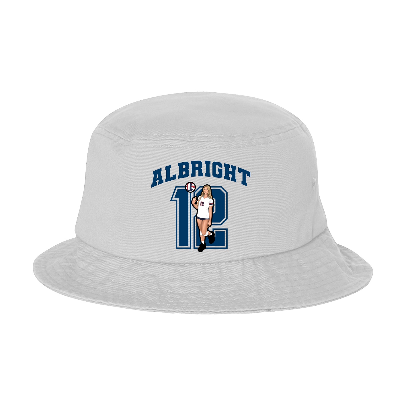 Bucket Cap — Number in White
