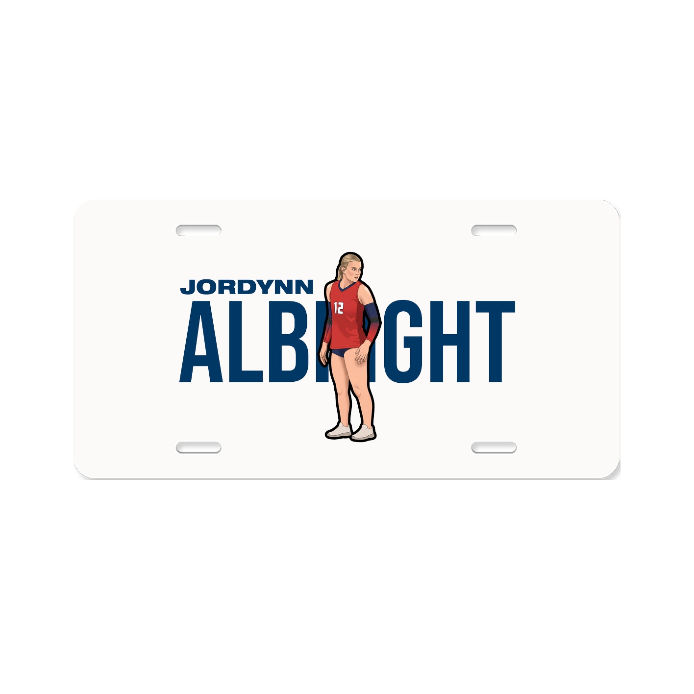 License Plate — Player Name in Classic