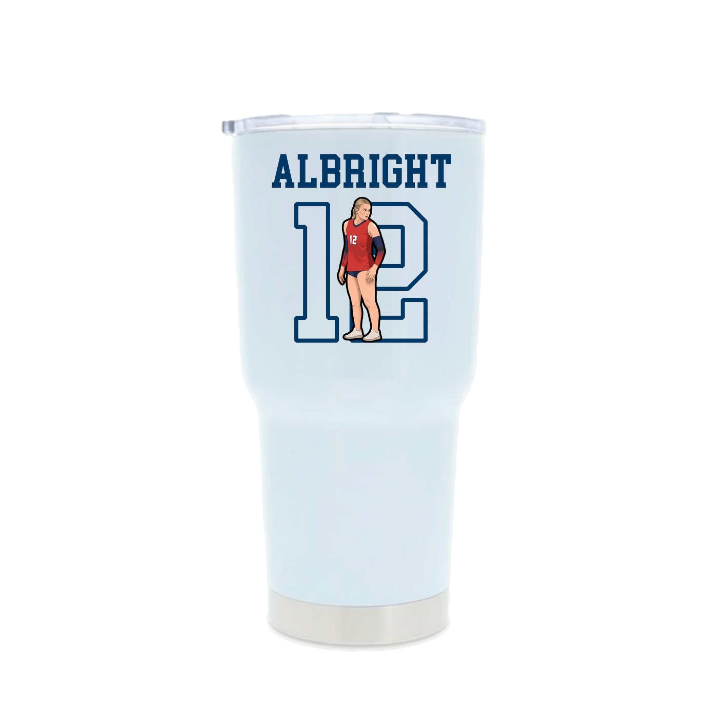 30oz Stainless Steel Tumbler — Shirsey in White