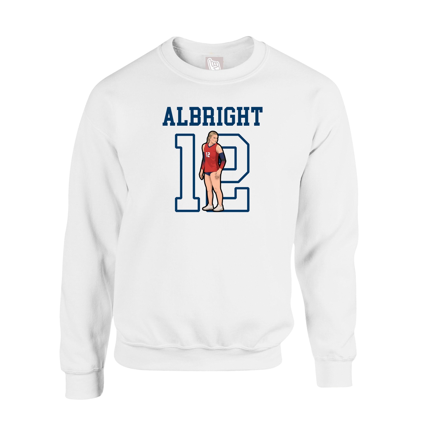 Fleece Crew — Shirsey in White