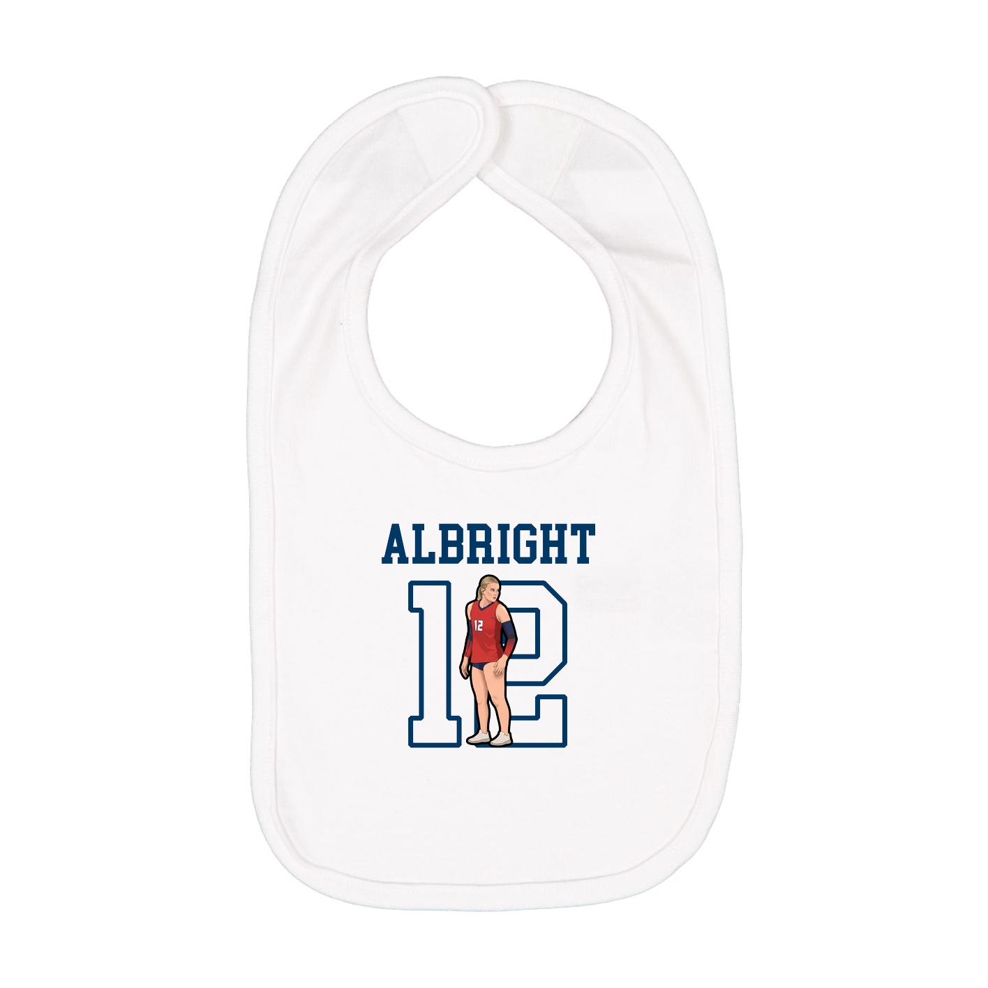 Infant Bib — Shirsey in White