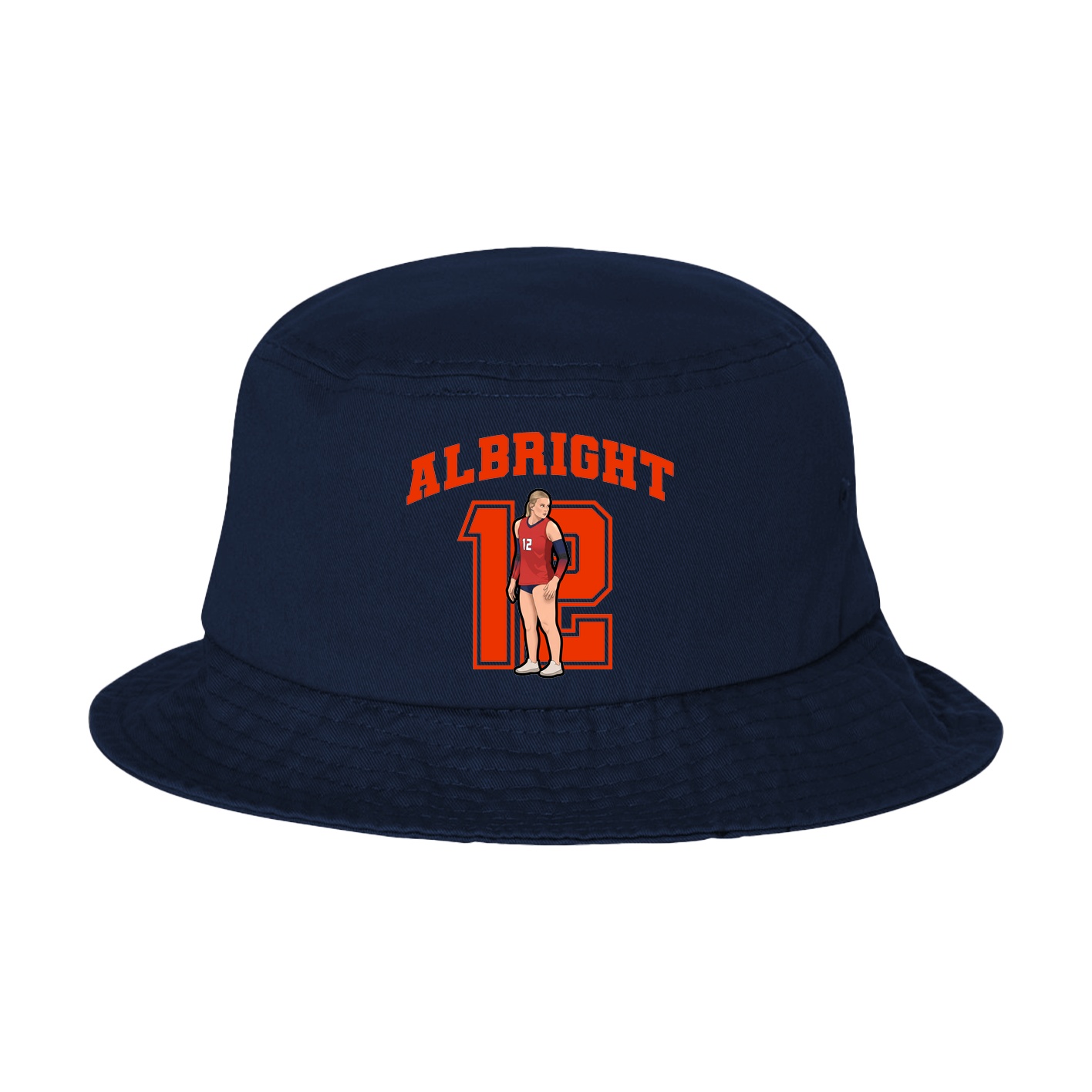 Bucket Cap — Number in Navy