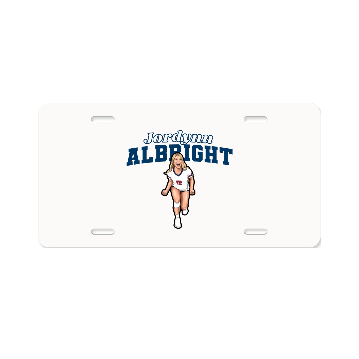 License Plate — Name Arch in Classic