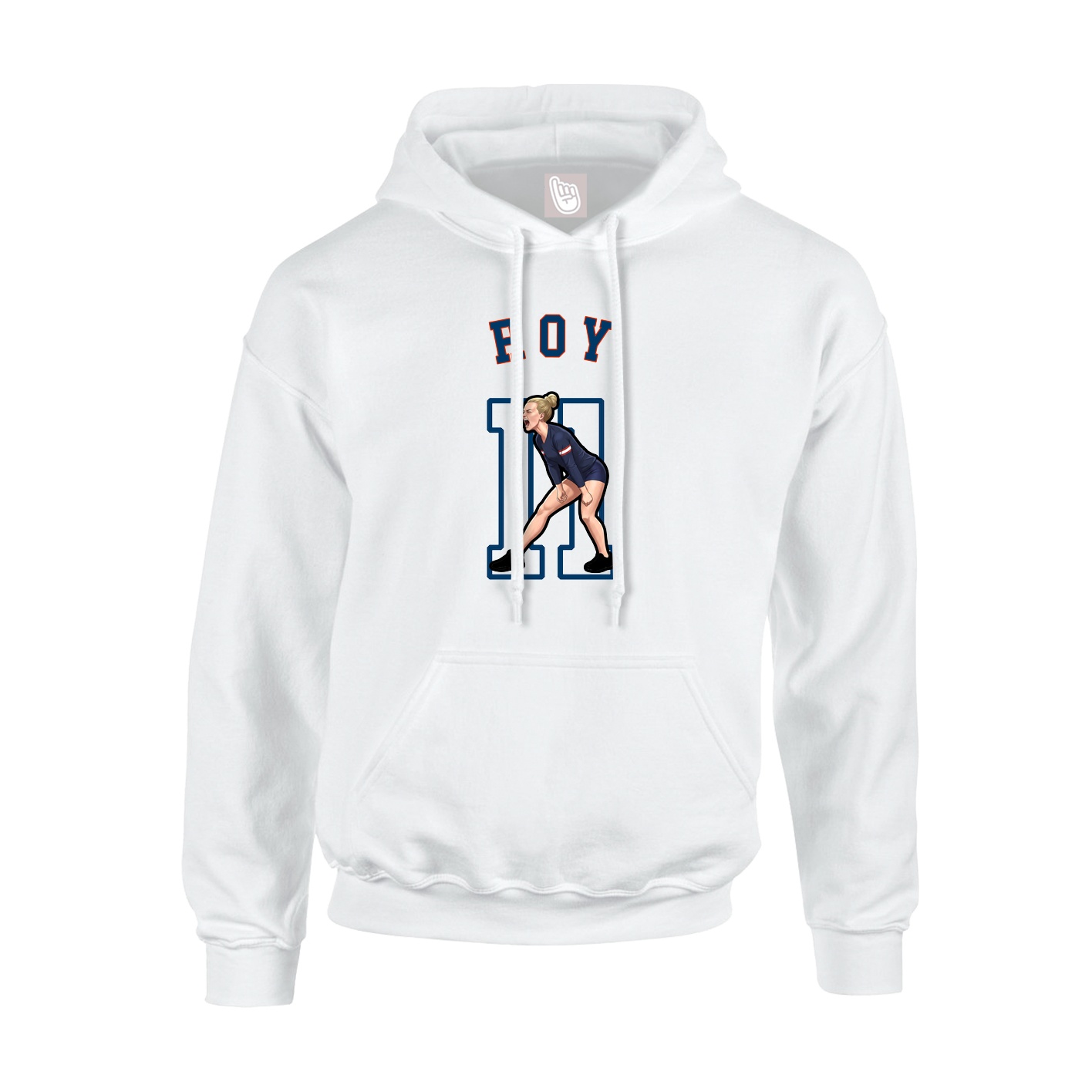 Hoodie — Shirsey Arch in White
