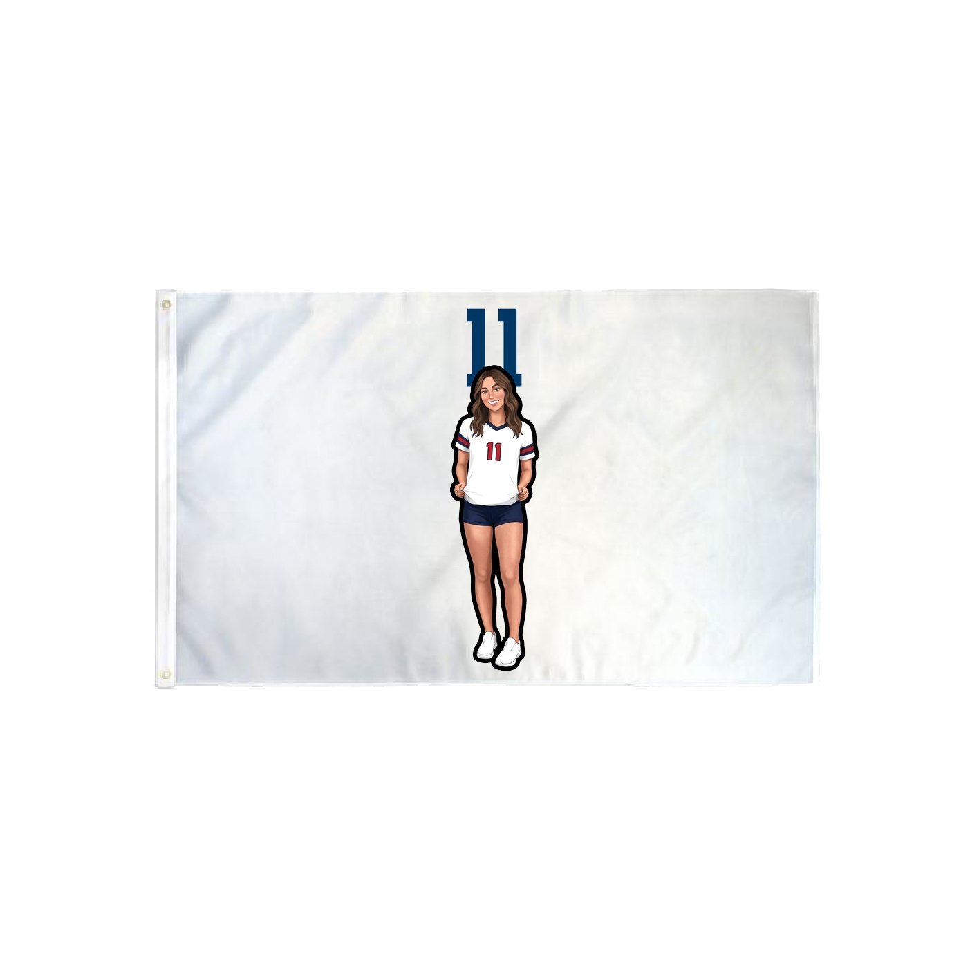 3x5 Flag — Number Top in Classic