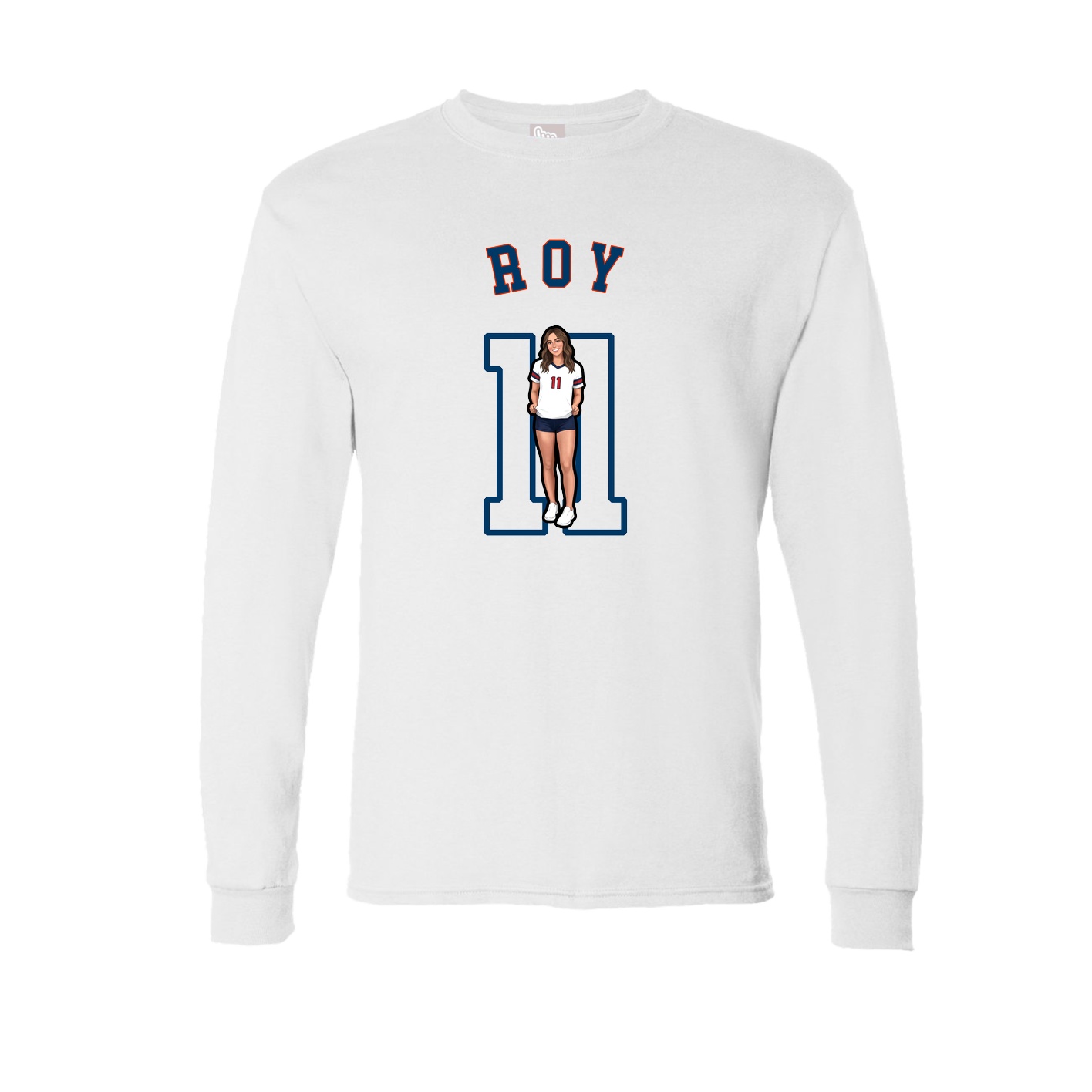 Long Sleeve Tee — Shirsey Arch in White