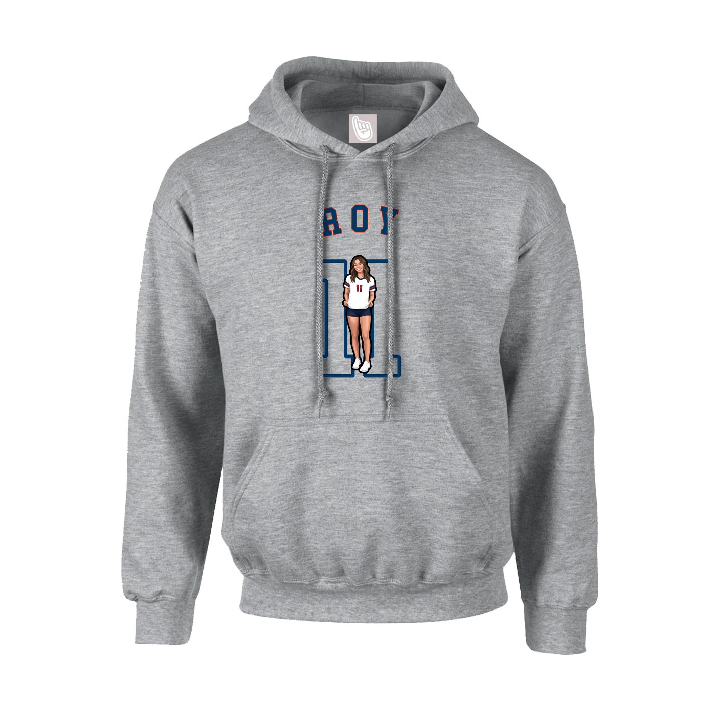 Youth Hoodie — Shirsey Arch in Grey