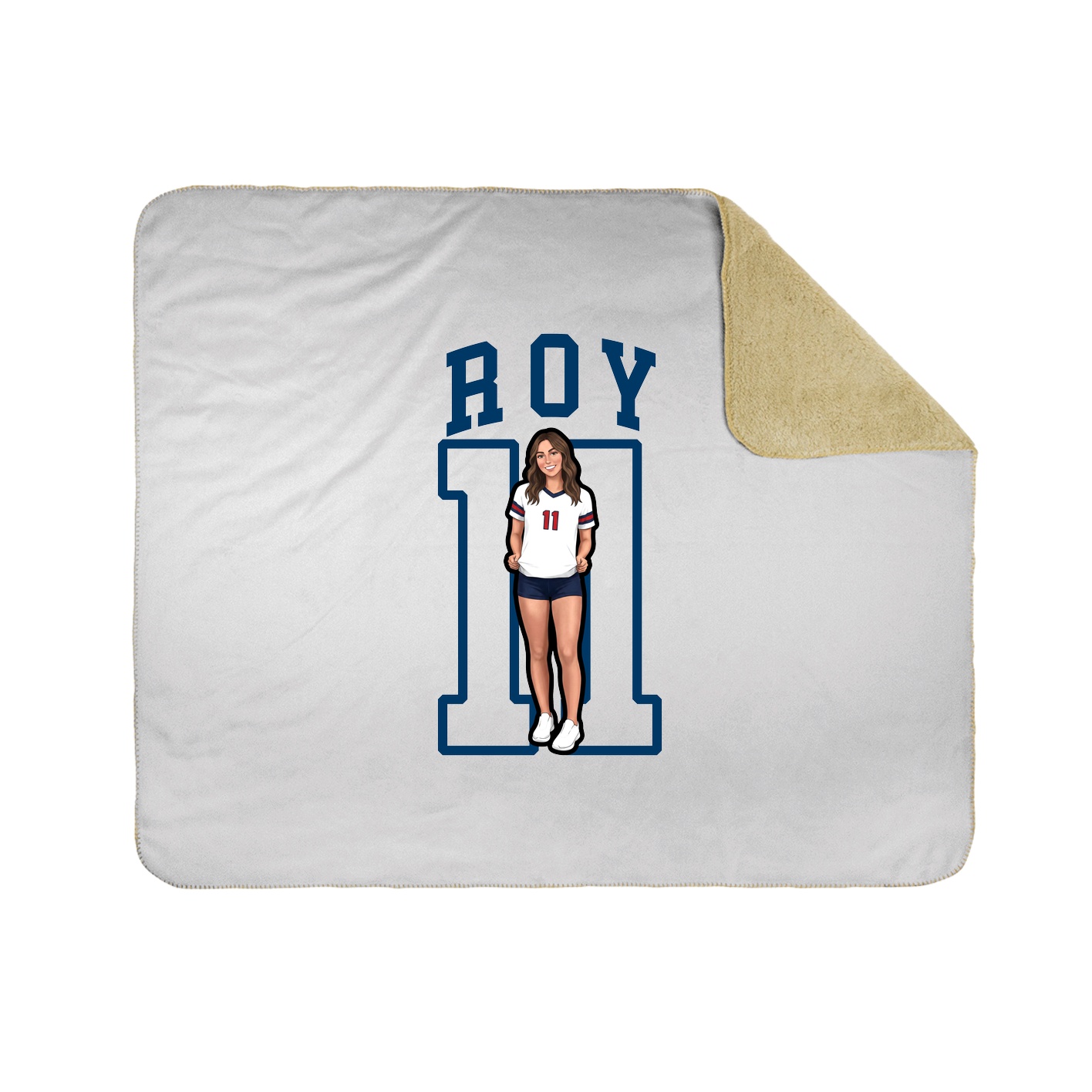 Throw Blanket — Shirsey in White