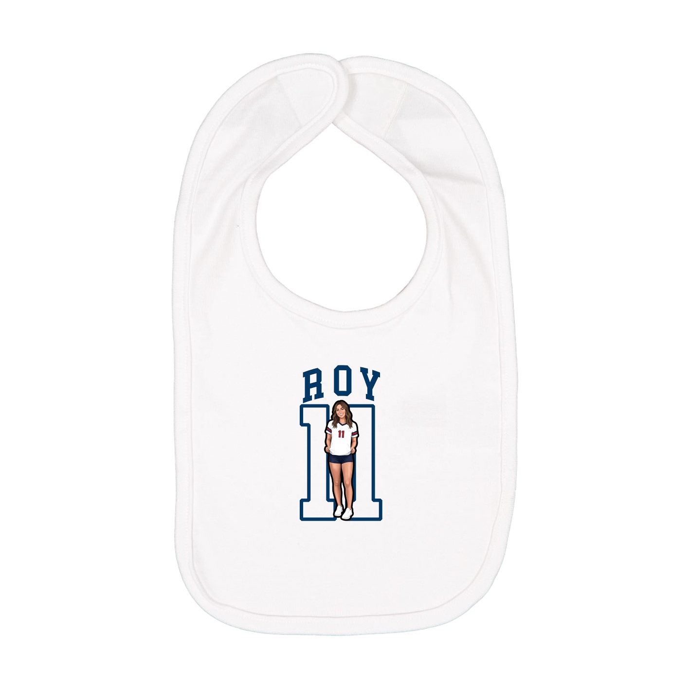 Infant Bib — Shirsey in White