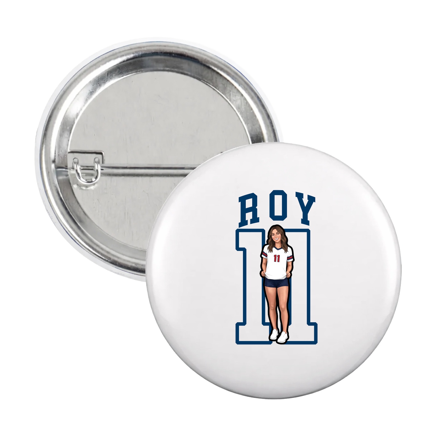 Game Day Button — Shirsey in White